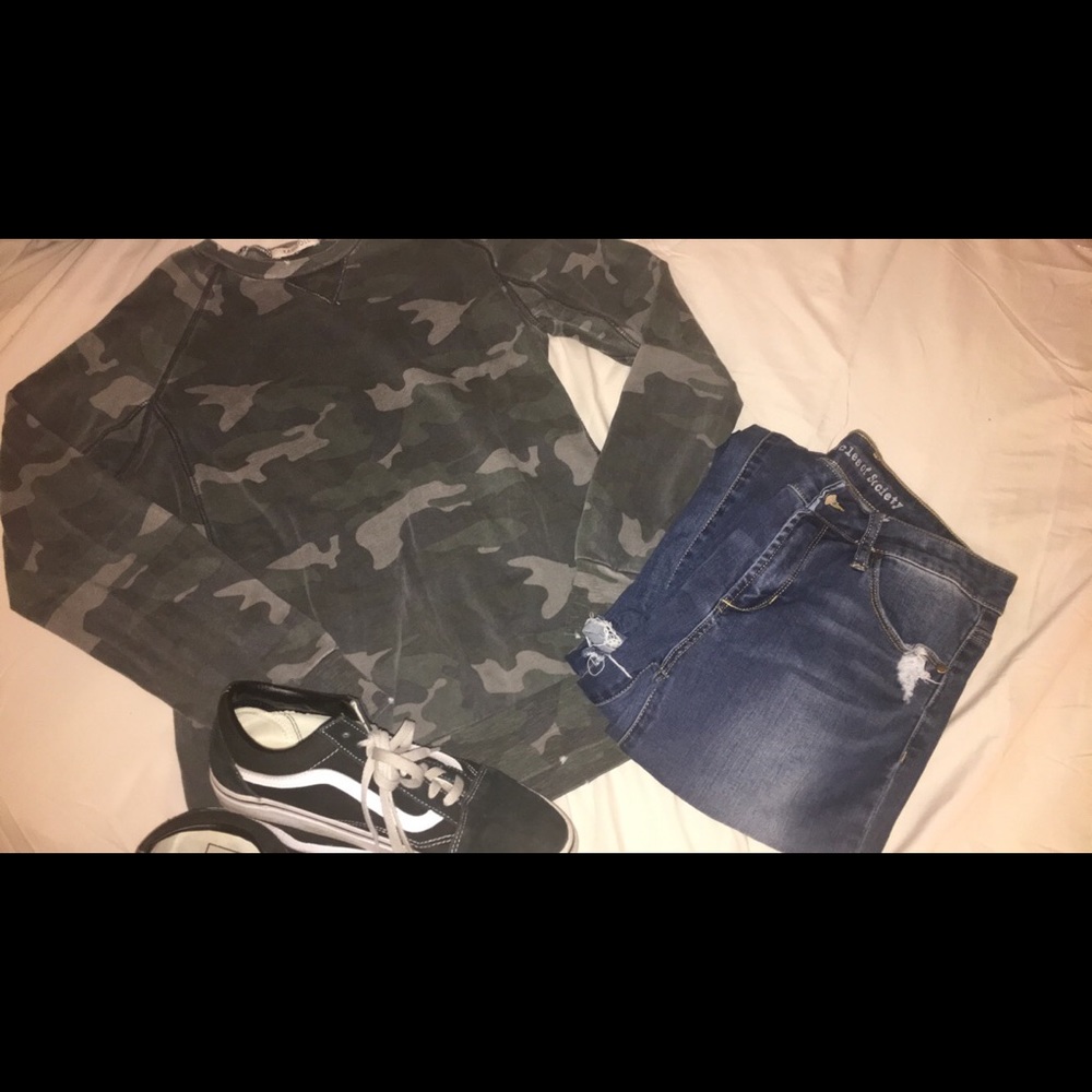 Ragdoll dusty camouflage women’s sweatshirt